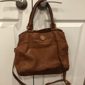 Tory Burch ALL LEATHER crossbody and shoulder bag.